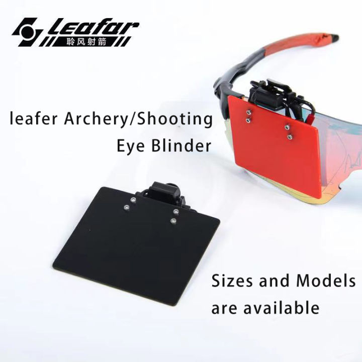 Specialty Eye Blinder Archery Shield Clips To Side of Glasses or Brim Scope Not Included Different Sizes and Colors