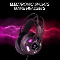 HXSJ Moradi Electronic Sports Game Headsets 1080B Usb7.1 Chip Ear Cover With Skin-Friendly Raw Materials Long External Microphone. 