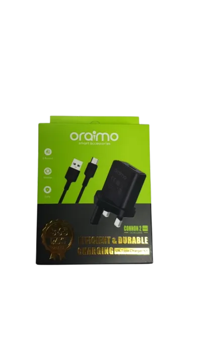 Oraimo%20Charger%20Kit%202A%20Fast%20Charging%20UK%20Type%20Wall%20Charger%20with%20Micro%20USB%20Cable%20-%20Image%202