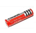 1pcs UltroFite 18650 6800mAh 3.7V Rechargeable Li-ion Battery, Red, 65mm x 18mm. 