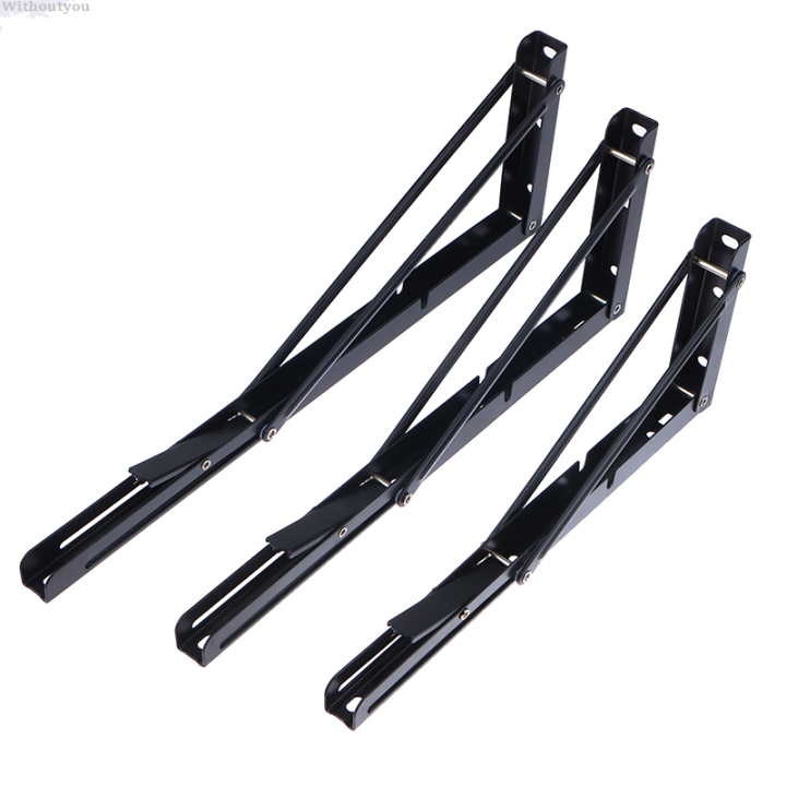 Withoutyou Hardware table wall mounted support heavy duty stainless steel Sales promotion bracket fold 1pc multiple size triangle angle shelf home