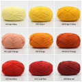 4Pcs Summer Flower 25g Roll Milk Cotton Yarn 4 Ply Hand-Knitting Thread Soft Warm DIY Cotton Threads Baby Wool for Hand Knitting Crochet Yarn. 