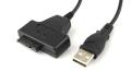 USB 2.0 to Mini Sata II 7+6Pin Adapter for Laptop CD/DVD ROM Drive Cable. 
