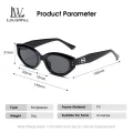 LouisWill Women Sunglasses Retro Cat’s Eye Sunglasses Narrow Frame Fashion Summer Sunglasses UV400 Protection Polarized Sunglasses Eyes Protection Eyewear Sun Glasses. 