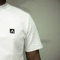 Archer Men's Crew Neck Cotton T-Shirt - White. 