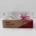 Clear Shot Glass Lucky Glass Set 6pcs 110ml Glassware Hotel & Home Use. 
