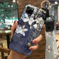 protective Fashion Design Phone Case For OPPO Realme C11 Flower Wristband Shockproof Anti-knock Kickstand Anti-dust ring. 