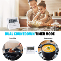 3X Kitchen Timer,Egg Timer with Clock,Digital Timer Stopwatch with LCD Loud Alarm for Cooking,Baking, Sports,Learning. 