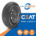 Motor cycle CEAT TUBELESS 100/80 - 12 ZOOM X3. 