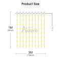 Auoyo Curtain Lights 300 LED Curtain Fairy String Lights with Remote USB Plug in Copper Wire Lights for Bedroom Wedding Party Home Garden Indoor Wall Christmas Decorations. 