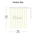 Auoyo Curtain Lights 300 LED Curtain Fairy String Lights with Remote USB Plug in Copper Wire Lights for Bedroom Wedding Party Home Garden Indoor Wall Christmas Decorations. 
