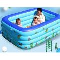 Baby inflatable swimming pool with pump 150X110X50CM. 