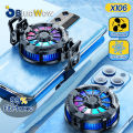 BlueWow X106 Phone Cooler Holder Wireless Charging For iPhone USB Fan Game Holder Radiator Mobile Phone Stand. 