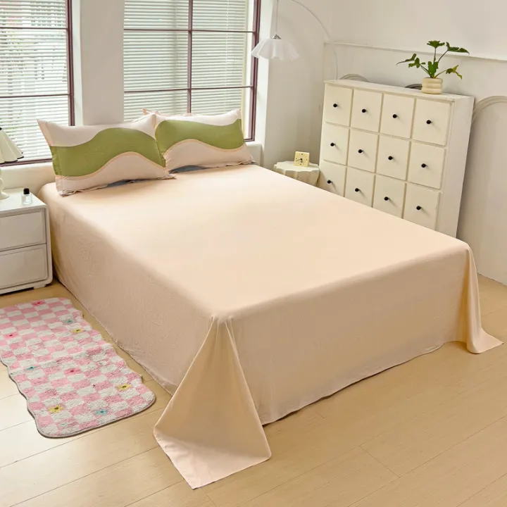 Pink%20Floral%20Bed%20Sheet%203pcs%20Set%20Cotton%20Skin-friendly%20Girls%20Bedroom%20Decoration%20Bed%20Cover%20Dormitory%20Home%20Bedding%20with%202%20Pillowcases%20-%20Image%207