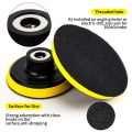 【180mm 14mm hole Sand Plate】 Polishing Pad Backing Plate Sandpaper Disc Pad M10 M14 Thread For Electric Angle Grinder Wheel Sander Paper Car. 