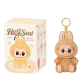 Anime Figure Kawaii For Labubu Blind Box Have A Seat Series Pendant Doll Model Toy Purple Monster Keychain Kids Birthday Gifts.