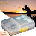 SuperRide Lure Bait Storage Box Wear-resistant Fishing Lure Bait 9 Grids Rectangular Transparent Case. 