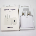 Samsung 25W White Adapter: Fast Charging Powerhouse. 