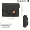 【ZIME】Power Adapter Case Storage Bag Felt Portable Electronic Accessories Storage Bag Portable USB Travel Cable Organizer Electronic. 