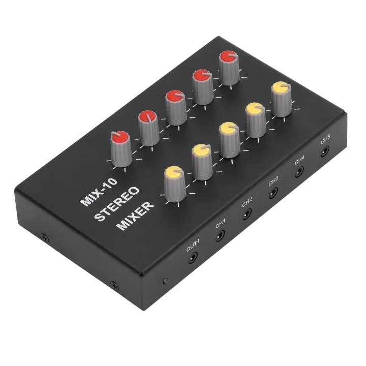 Audio%20Amplifier%20Mixer,%20DC5-12V%2010%20Channel%20Stereo%20Mixer%20Good%20Isolation%20with%20Power%20Cable%20for%20Home%20Theater%20-%20Image%204