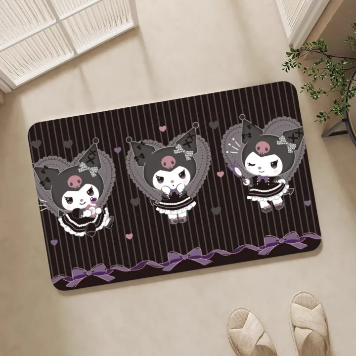 MINISO%20Sanrio%20Kuromi%20Floor%20Mat%20Floor%20Mat%20Bedroom%20Decoration%20Balcony%20Anti-Slip%20Doormat%20Living%20Room%20Rug%20-%20Image%202