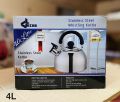 Techo Stainless Steel Whistling Kettle 2L / 2.5L / 3L / 4L. 