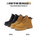 Woodpecker Official Website Dr. Martens Boots Men's Winter High-Top Cotton Shoes Fleece Lined Padded Warm Keeping Worker Boots Super Thick Cotton Shoes. 