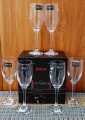 King Dealay Wine Glass Set 6Pcs 120ml L15 Champagne Drinking Glass Hotel & Home Glassware. 