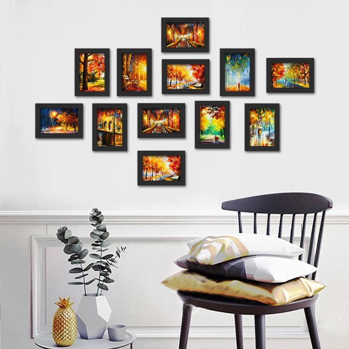 Sinary Frame A4 Size Scenery Framed Scenery Photo with Stand & Hang 12 x 8 inch Size ...