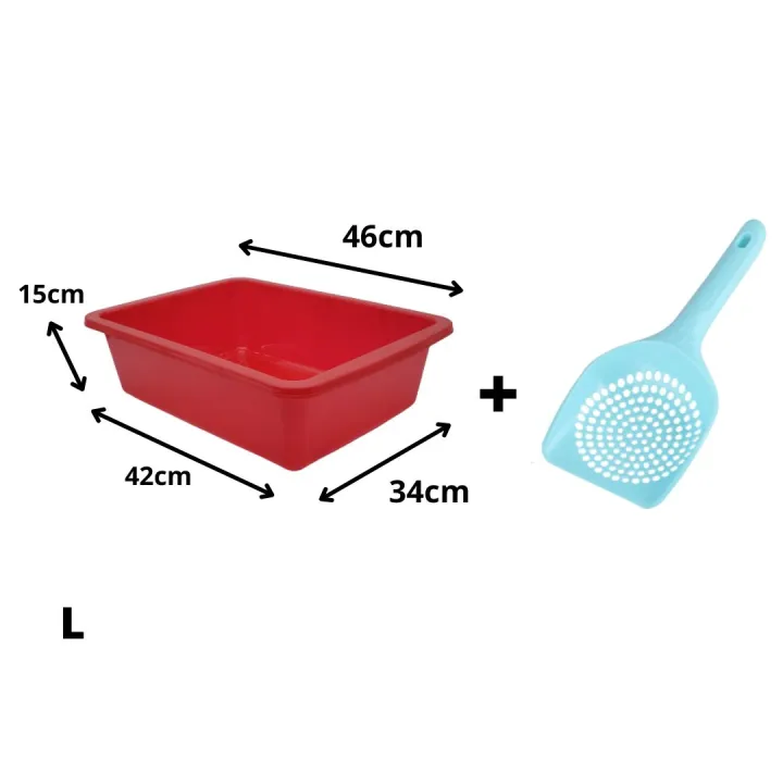 Cat Litter Tray Large with Scoop