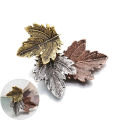 Women Vintage Maple Leaf Brooch Gold Silver Plated Brooches Pins Dance Party. 