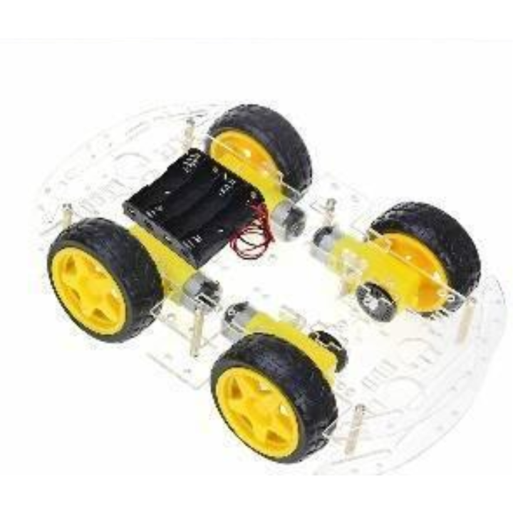 4WD Arduino Car Chassis kit-Transparent chassis kit-Robot Kit 4WD Robot Car Smart Chassis Kit with 4 TT Motor