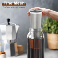 32OZ Jar Cold Brew Coffee Steel Mesh Filter - Fine Mesh, 304 Stainless with Sealing Ring for Safe Brewing. 
