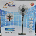 16-Inch Ozone Stand Fan and Five Blades. 