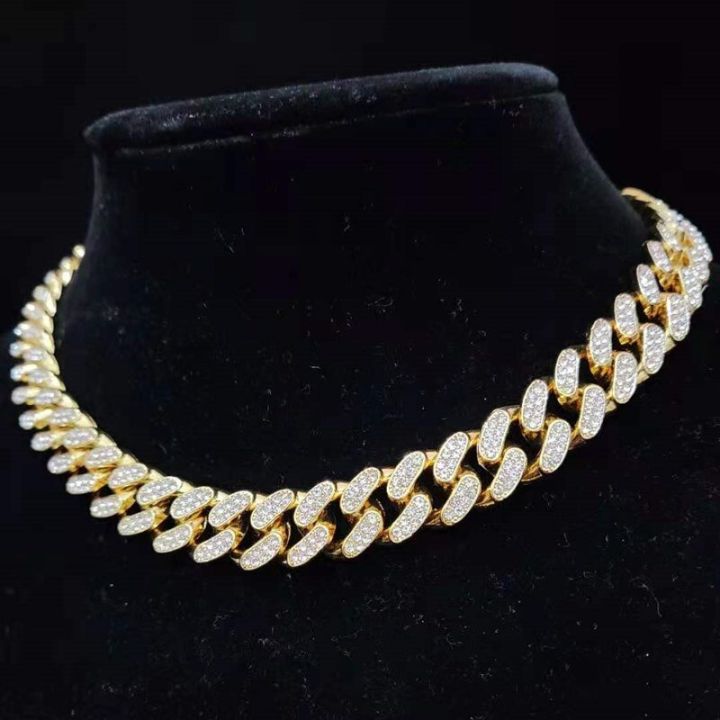 Men%20Women%20Hip%20hop%20Iced%20Out%20Bling%20chain%20Necklace%2013mm%20Miami%20Cuban%20Chains%20HipHop%20Necklaces%20Fashion%20Charm%20Jewelry%20-%20Image%204