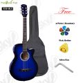 38" Acoustic Box Guitar with Bag & Accessories. 