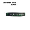 Monster Black Silicone Mens & Womens Unisex hand band Wristband Bracelet. 