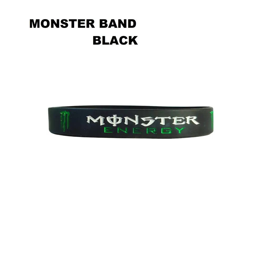 Monster Black Silicone Mens & Womens Unisex hand band Wristband Bracelet |  Daraz.lk