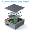 Mini PC Dual 2.4G/5G Gaming Mini PC 2.4G 5G 1000M Mini Computer Windows10 UK Plug. 