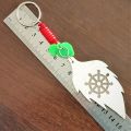 Key tag Ring Car bike house shop Key Chain Key ring Chain Leaf Shape Wooden. 