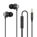 YONINE Metal 3.5mm Type-c Earbuds Mobile Wired Headphones Sport Earphone Headset with Mic for Xiaomi Huawei Samsung Phone. 