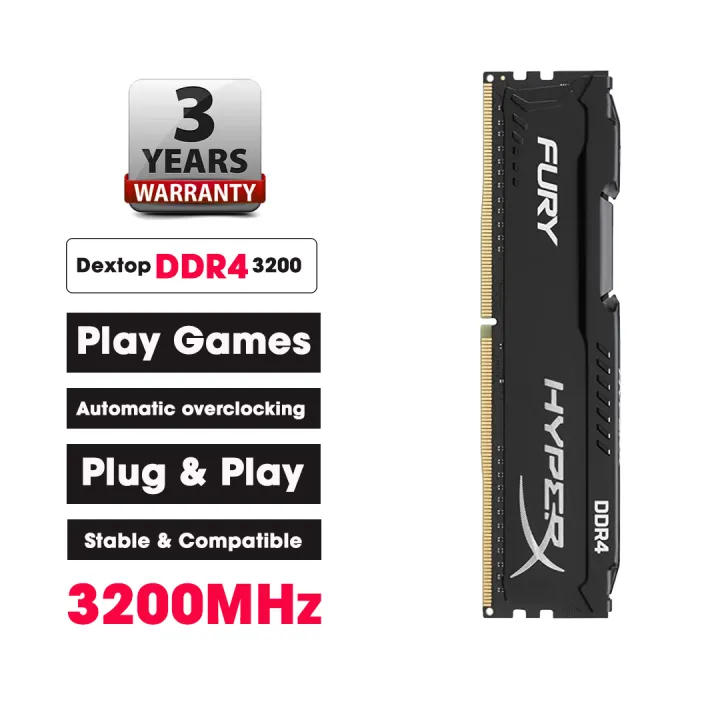 HyperX%20Fury%20DDR4%208GB%20RAM%203200MHz%20-%20Image%203