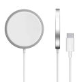 Magsafe Magnetic Wireless Charger with USB-C Integrated Cable Fast Charger magsafe charger, wireless charger for iPhone, usb-c wireless charger, magsafe charging pad, iphone 13 charger, iphone 14 pro charger, magnetic wireless charger, fast magsafe charge. 