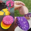 51pcs/set EVA Addition Subtraction Fractions Instrument Round Math Teaching Aids Score Question Demonstrator. 
