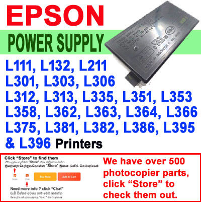 Power Supply for Epson L111-L132-L211-L301-L303-L306-L312-L313-L335-L351-L353-L358-L362-L363-L364-L366-L375-L381-L382-L386-L395-L396 Printers