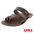 U Softo Men Toe Rings Slippers Brown. 