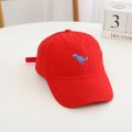 Fashion Soild Boys Baseball Cap Dinosaur Embroidered Cotton Snapback Hat Kids Outdoor Travel Sum Hats for 2 to 8year Child Hats. 