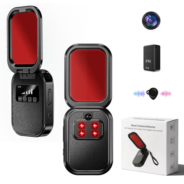 T05 Anti-Spy Detector, Camera G-PS Tracker Wi-Fi Signal Scanner, 4 IR ...