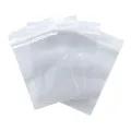 50 pcs 1½" × 1½" Clear Plastic  mini ziplock jewellery bags packing zipper lock reusable pouches. 