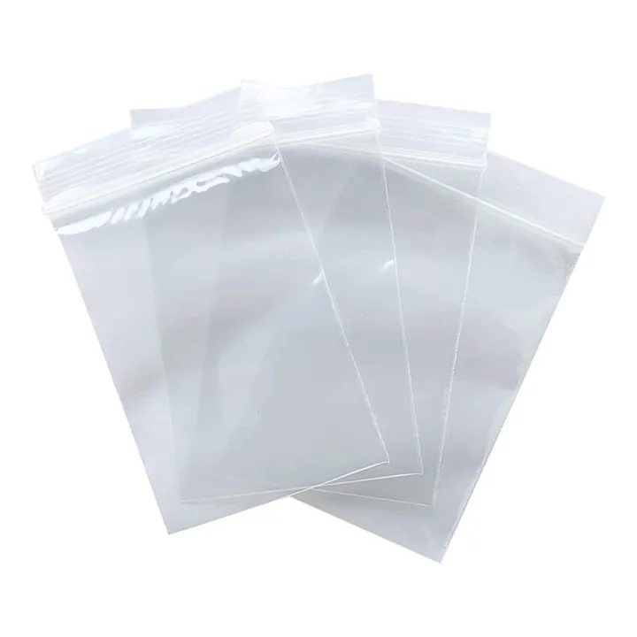 50 pcs 1½" × 1½" Clear Plastic  mini ziplock jewellery bags packing zipper lock reusable pouches